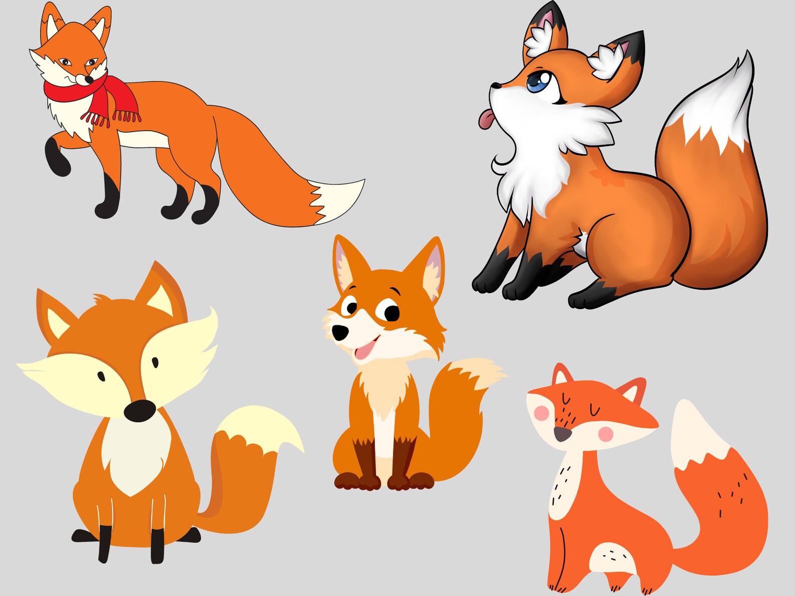 Baby Fox SVG Cut File, Fox SVG Bundle, Cute Fox Svg Png, Cute Sleeping ...