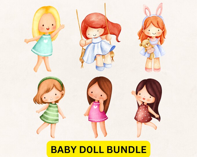 Baby Doll Svg, Doll Svg, Doll Silhouette, Little Baby Dolls SVG ...