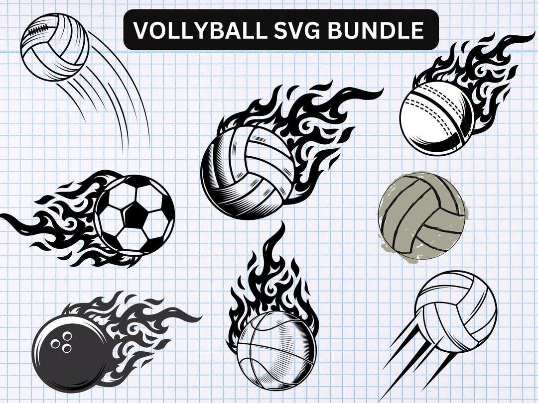 Volleyball Exploding Svg Volleyball SVG Bundle, Sports SVG Bundle, Volleyball Silhouette ...