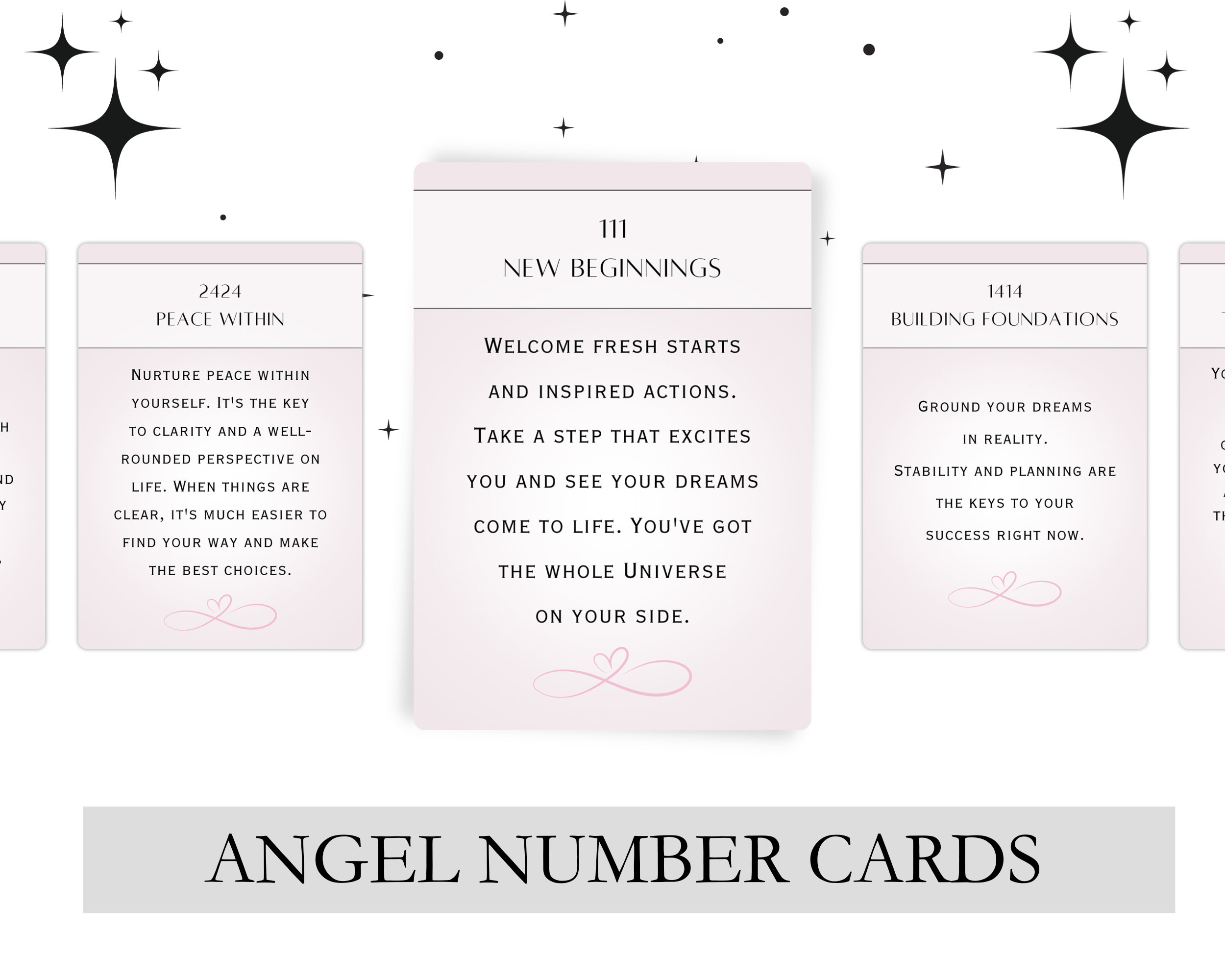 Angel Number Oracle Cards - Printable Spiritual Guidance (digital ...