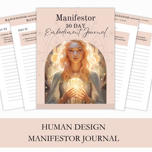 Human Design Manifestor Journal - Human Design Journal - Manifestor - Human Design - Human Design type - Human Design Notebook - Printable.