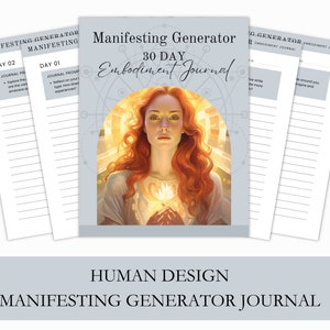Human Design Manifesting Generator Journal - Human Design Journal - Manifesting Generator - Human Design - digitale download