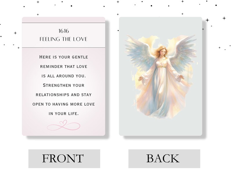 Angel Number Oracle Cards - Printable Spiritual Guidance (digital ...