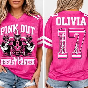 Pink Breast Cancer Jersey - Etsy