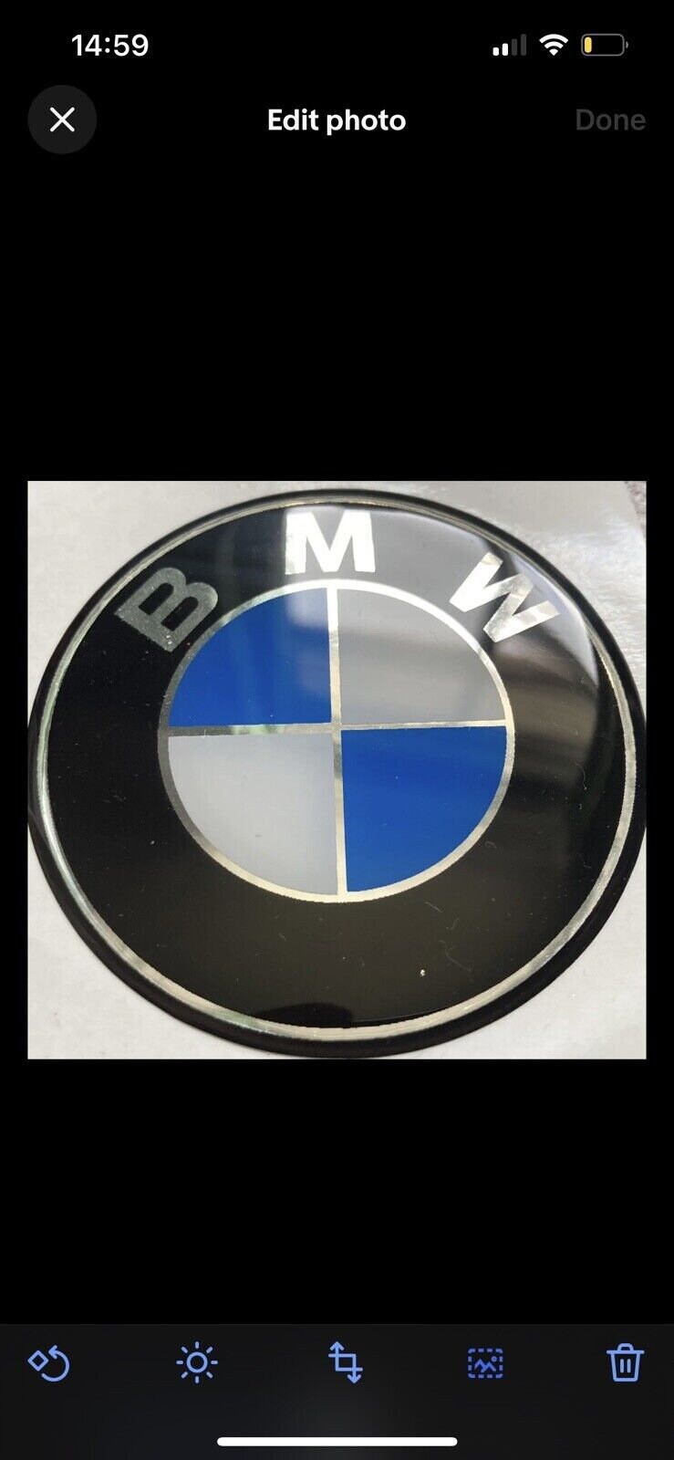 BMW R45 / R80 R Battery Cover Emblem / Sticker – Left Or Right Side, New German Made