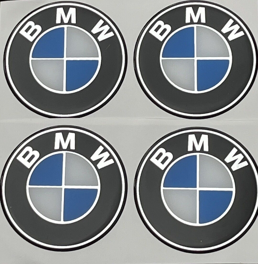 4 X BMW Adhesive Sticker Wheel Emblem Centre Cap Size 65mm Etsy