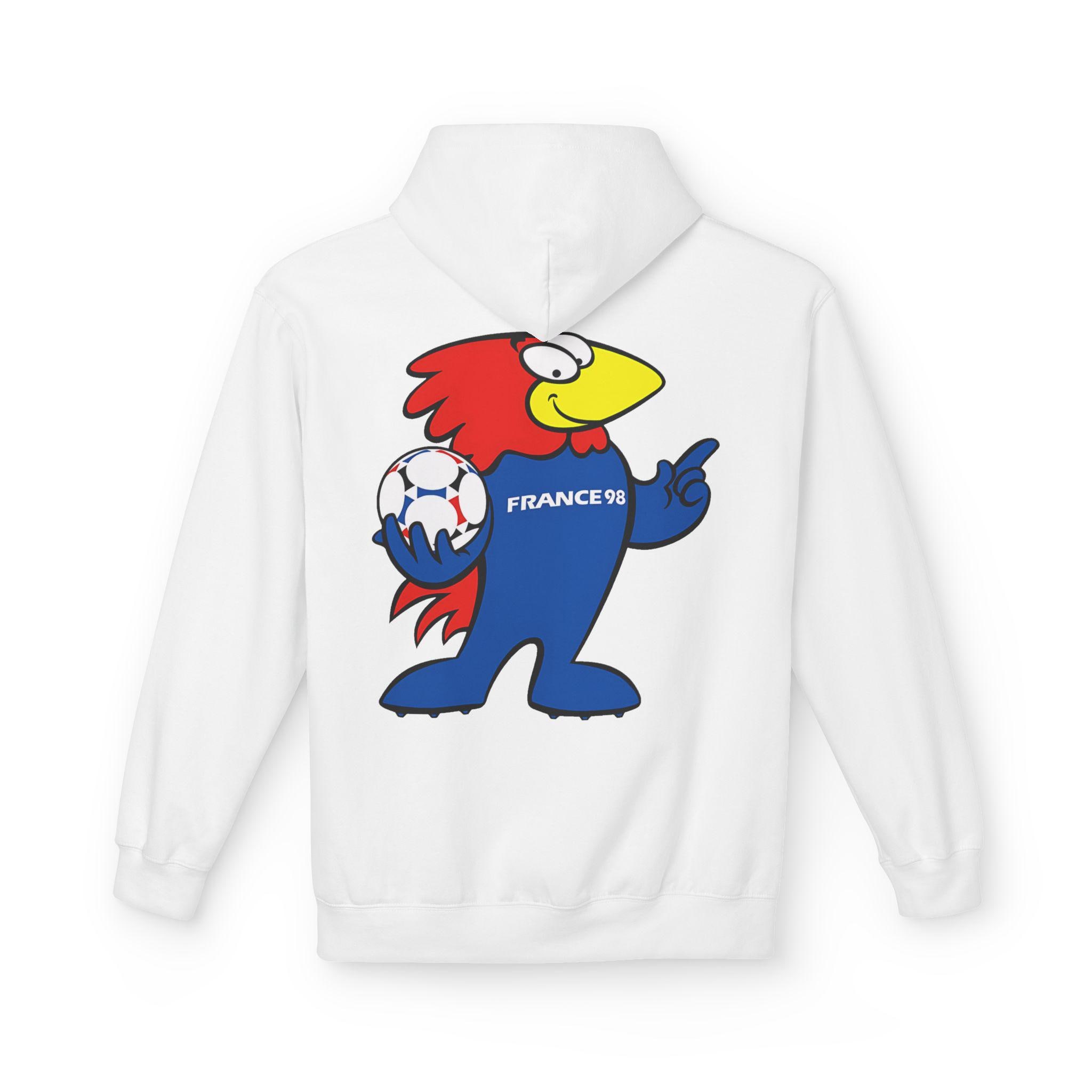 World Cup 98 Footix Hoodie | Soccer World Cup Retro Football - Etsy