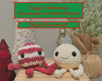 langbeinige Weihnachtsornament Häkelanleitung *Digital Download*