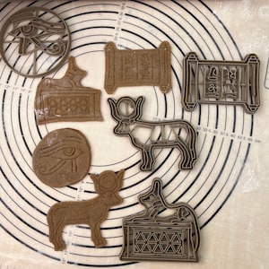Egyption Set of 3 Cookie Cutters & Molds Produced by 3D Kitchen Art Set #1