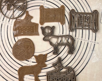 Egyption Set of 3 Cookie Cutters & Molds Produced by 3D Kitchen Art Set #1