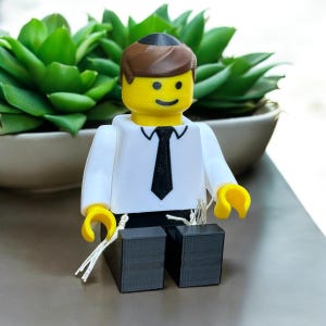 Izik der Zadick | Zaddik | Zaddik | Tzadik | Clicky Toy Freund Gelenk, Flexibles 3D Gedrucktes Fidget Spielzeug für 3D Gedrucktes Geschenk Fidget Spielzeug Bild 2