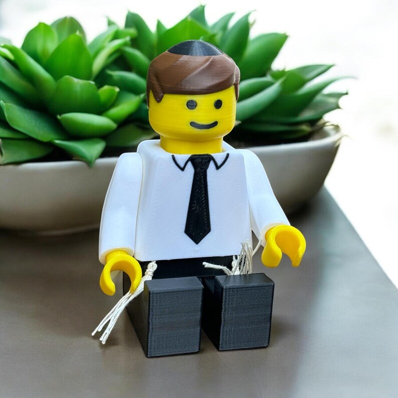 Izik der Zadick | Zaddik | Zaddik | Tzadik | Clicky Toy Freund Gelenk, Flexibles 3D Gedrucktes Fidget Spielzeug für 3D Gedrucktes Geschenk Fidget Spielzeug Bild 2