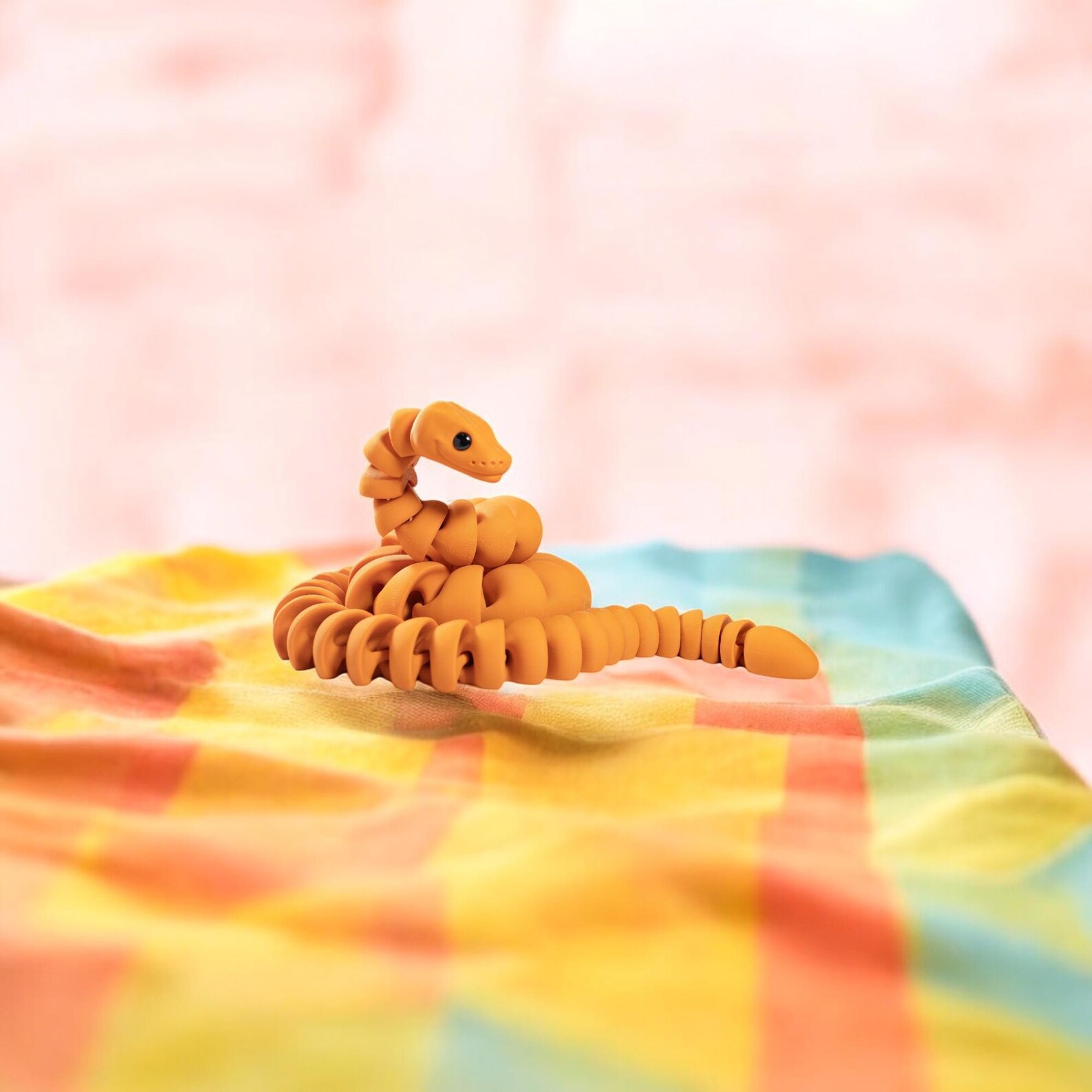 Ball Python Snake Articulated Toy 3D Printed Toy Figur Fidget Toy for ...