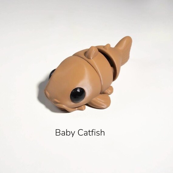 Baby Catfish Articulated 3D Printed Fidget Toy - Etsy