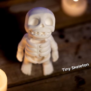 Tiny Skeleton Flexi Articulated 3D Printed Fidget Toy