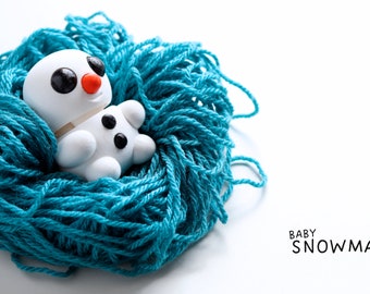 Baby Snowman Articulated 3D Printed Fidget Toy