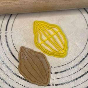 Etrog 4.5” Sukkot Cookie Cutter & Mold Produced by 3D Kitchen Art