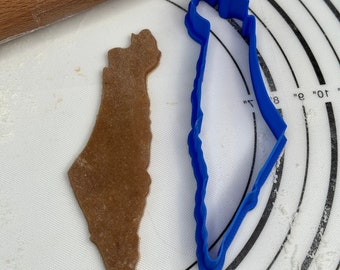 Map of Israel Cookie Cutter 6” - inches Produced by 3D Kitchen Art