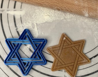 Gwiazda Dawida Magen Dovid Żydowskie foremki i foremki do ciastek Gwiazda Dawida wyprodukowane przez 3D Kitchen Art