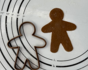 Gingerbread Man Cookie Cutter and Mold (Size - 4” inches) Produced by 3D Kitchen Art