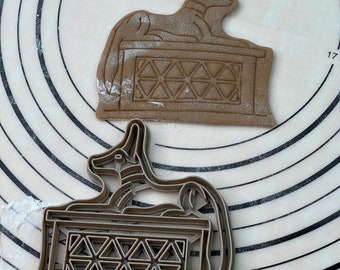 Egyptian Anubis Cookie Cutter & Mold Produced by 3D Kitchen Art Set
