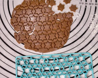 Chanuka Gwiazda Dawida, Magen David Multi Cutter Foremka do ciastek 1" cal Wyprodukowana przez 3D Kitchen Art
