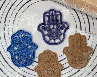Set of 2 Hamsa 2.5” inches Cookie Cutters & Molds Produced by 3D Kitchen Art
