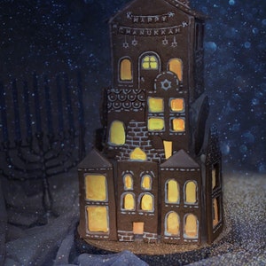 Hanukkah Chanukah Gingerbread House Cookie Cutter Kit (12 elements)