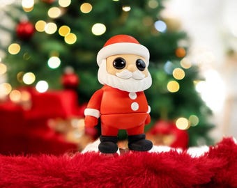 Tiny Santa Claus Articulated Toy 3D Printed Toy Figur Fidget Toy for Autism ADHD - 3D Printed Gift Fidget Toy for Kids