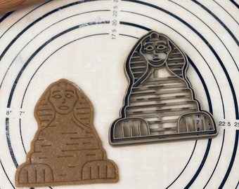 Ancient Egyptian Pyramid Sphinx Cookie Cutter & Mold Produced by 3D Kitchen Art Set