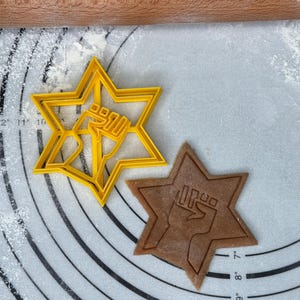 Cortador de galletas de la Estrella de David de Israel / Magen David