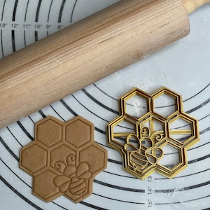 Honey Comb Cookie Cutters & Molds Produced by 3D Kitchen Art