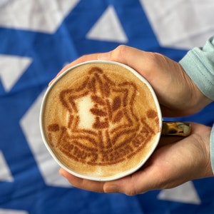 IDF Israel Defense Forces Coffee Hot Chocolate Cocoa Stencil Produced by 3D Kitchen Art