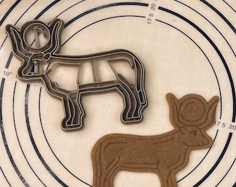 Ancient Egyptian Goddess Hesat Cookie Cutter & Mold Produced by 3D Kitchen Art Set