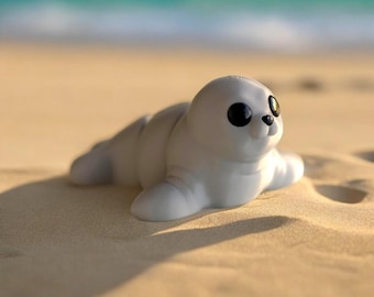 Baby Seal Articulated 3D Printed Fidget Toy