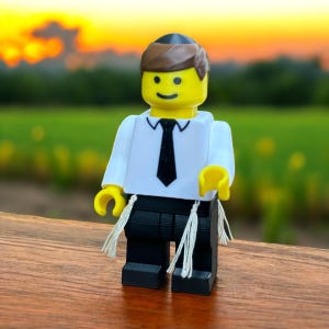 Izik der Zadick | Zaddik | Zaddik | Tzadik | Clicky Toy Freund Gelenk, Flexibles 3D Gedrucktes Fidget Spielzeug für 3D Gedrucktes Geschenk Fidget Spielzeug Bild 1