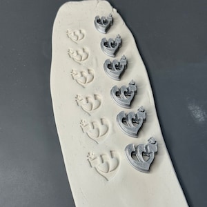 Shin ש Molde de argila produzido pela 3D Kitchen Art Conjunto de 6 (3)