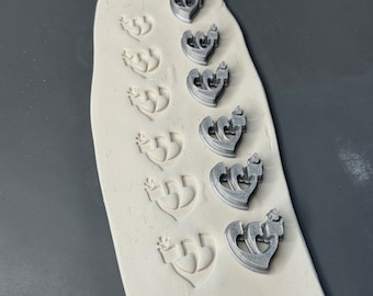 Molde de arcilla Shin ש producido por 3D Kitchen Art Juego de 6 (3)