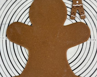 Giant Gingerbread Man Cookie Cutter and Mold (Size - 15” inches) Produced by 3D Kitchen Art