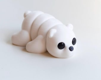 Baby Polar Bear Ledad 3D-tryckt Fidget Leksak