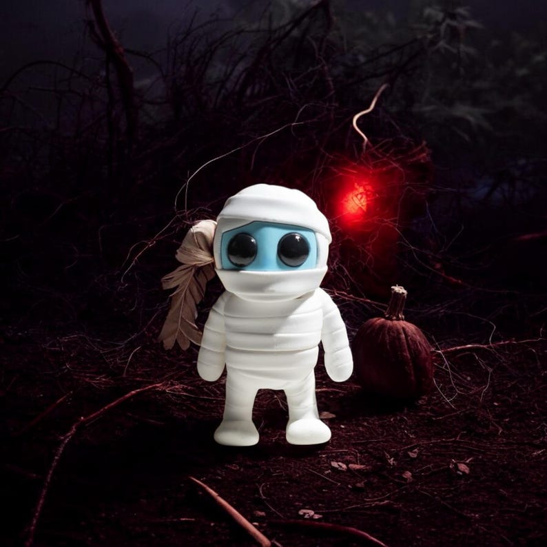 Tiny Mummy Articulated 3D Printed Fidget Toy Etsy