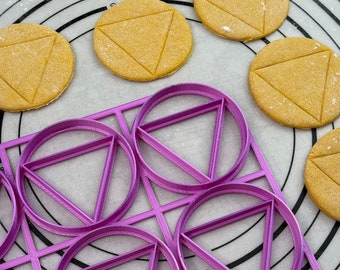 Purim Hamentashen Humentashen Oznei Haman Multi Cutter 2.75” x9 Produced by 3D Kitchen Art