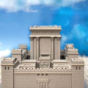 Second Temple in Jerusalem Holy Temple Beit Hamikdash בית המקדש  Produced by 3D Kitchen Art