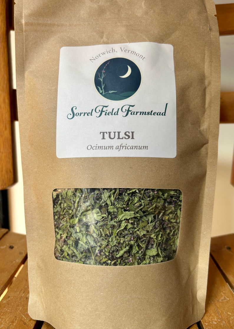 Dried Tulsi Holy Basil 8 oz. Ocimum africanum image 2