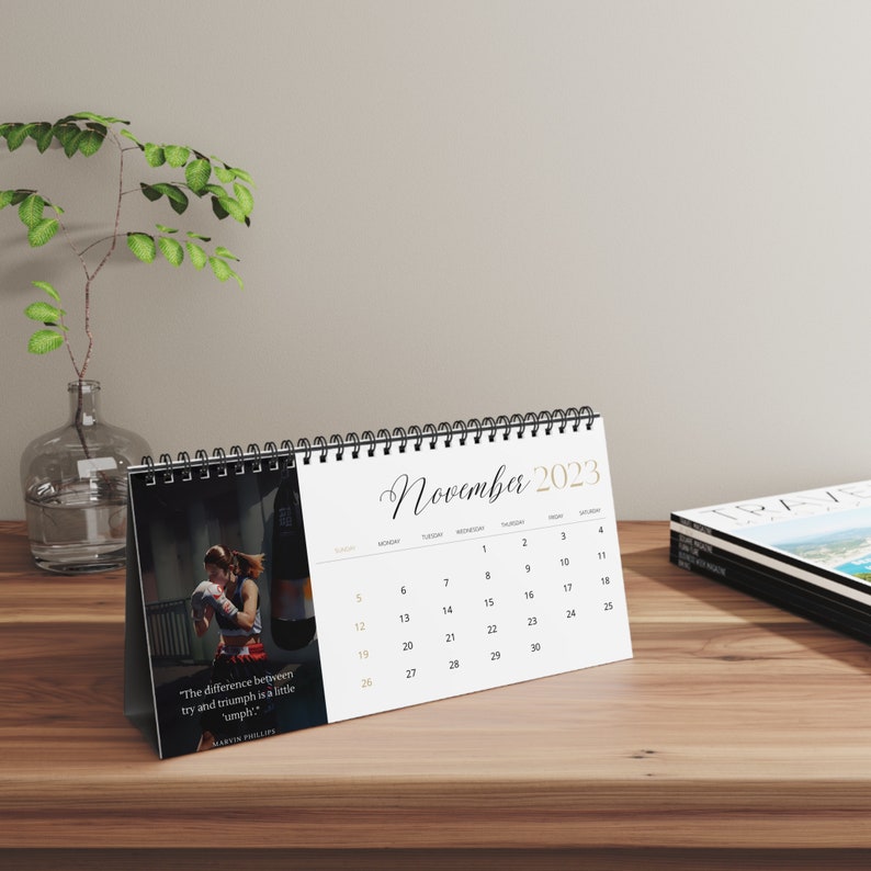 2023 2024 Calendar Fitness Calendar Desk Calendar Etsy 2023 2024 Calendar Fitness Calendar Desk Calendar Etsy