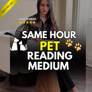 Same Hour Pet Psychic Reading | Dog & Cat Medium Verbindung | Tierische Kommunikation, Spirituelle Botschaften Mitfühlende Energie Reading