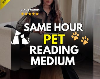 Same Hour Pet Psychic Reading | Dog & Cat Medium Verbindung | Tierische Kommunikation, Spirituelle Botschaften Mitfühlende Energie Reading