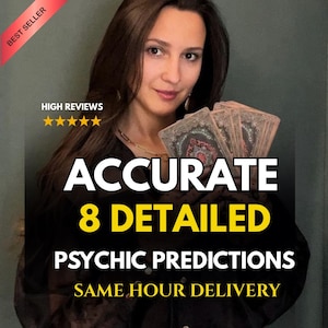 8 predicciones psíquicas, guía y consejos espirituales, visión de mediumnidad, lectura psíquica en la misma hora para el amor, las relaciones y el futuro.