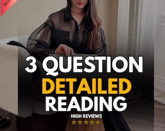3 Question Psychic Reading | Same Hour Delivery | Fast Tarot & Medium Insight for Love, Career, and Life