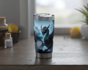 Blue Lightning Dragon 20oz Tumbler